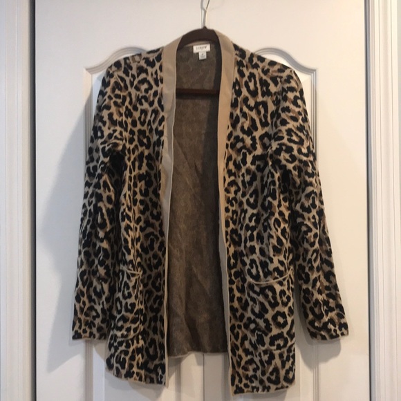 J.Crew Factory Leopard Cardigan - Picture 1 of 5